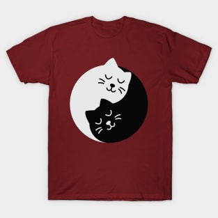 Yin Yang Cats T-Shirt